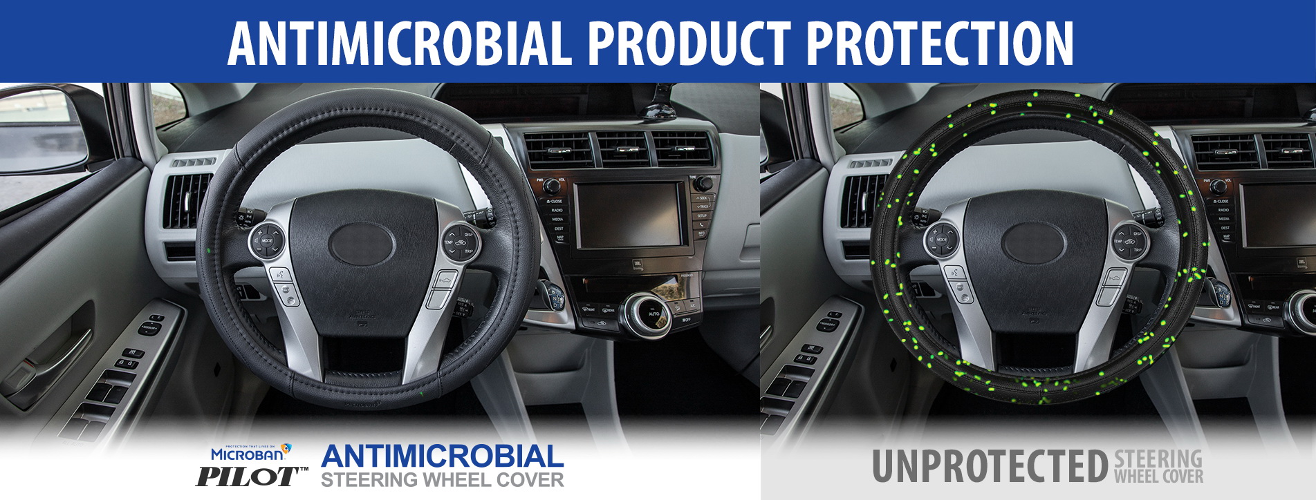 Microban Steering Wheel Cover